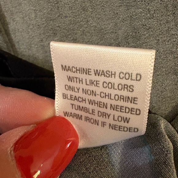 Roz & Ali Black Blue Floral Bell Sleeve Dress Size Large - Picture 4 of 12